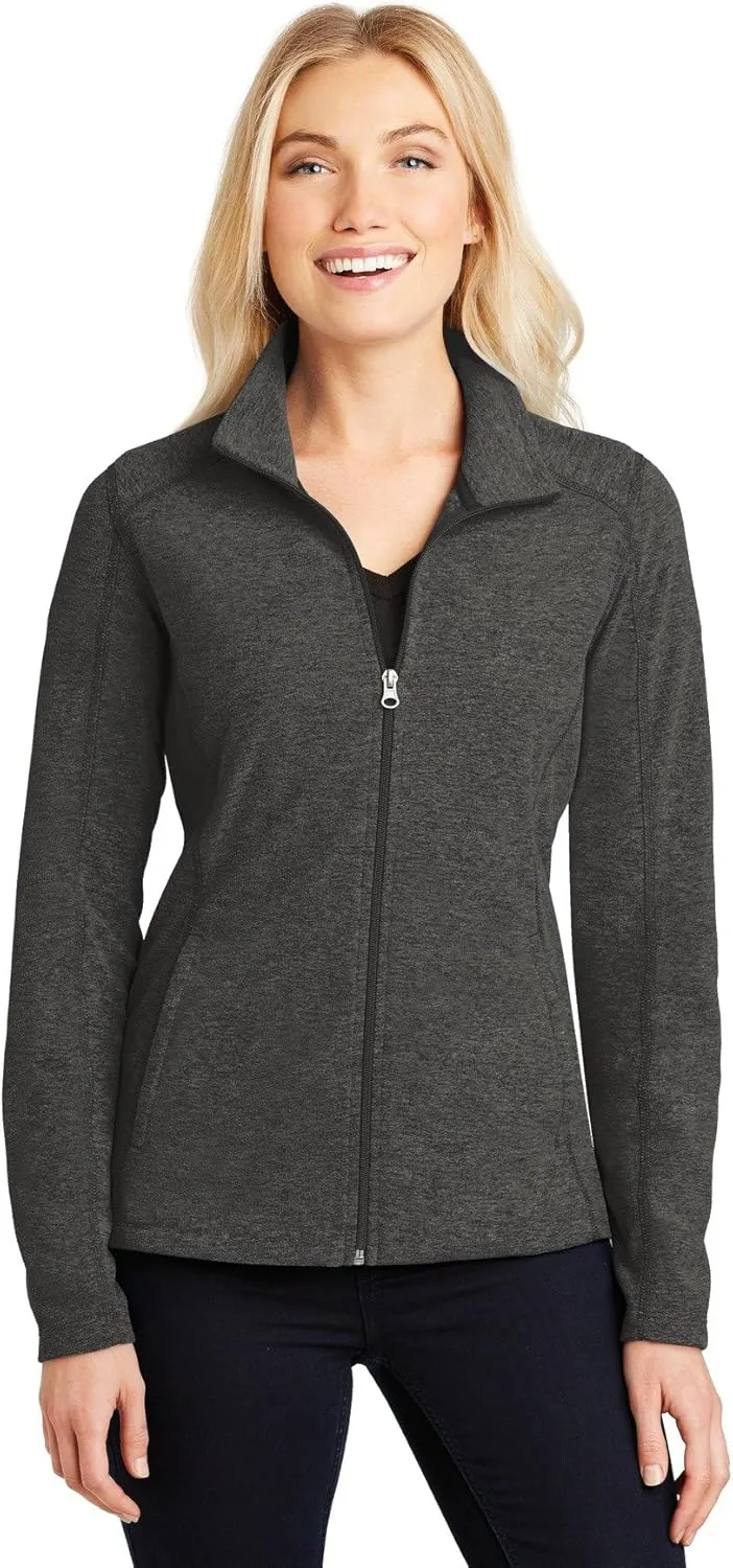 Port Authority Ladies Heather Microfleece Full-Zip Jacket
