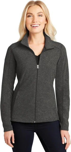 Port Authority Ladies Heather Microfleece Full-Zip Jacket