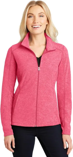 Port Authority Ladies Heather Microfleece Full-Zip Jacket