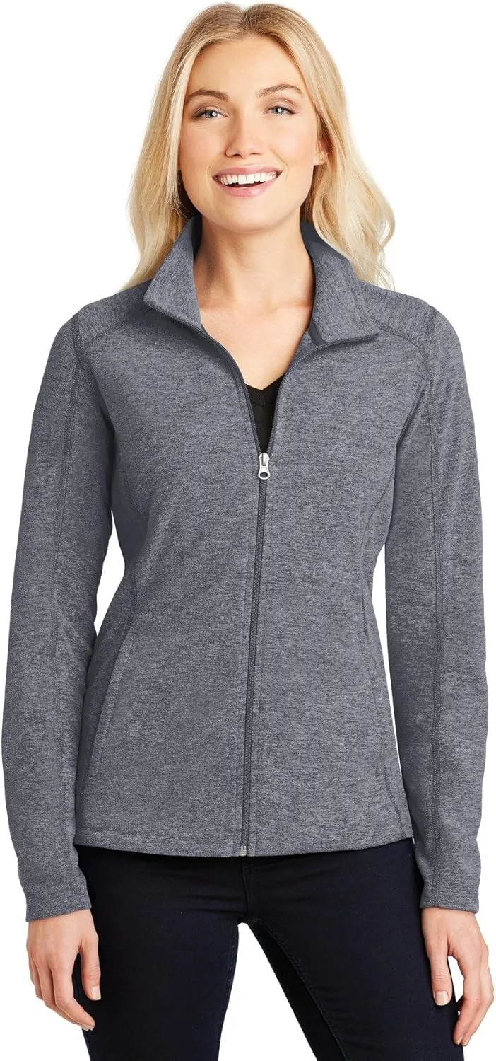 Port Authority Ladies Heather Microfleece Full-Zip Jacket