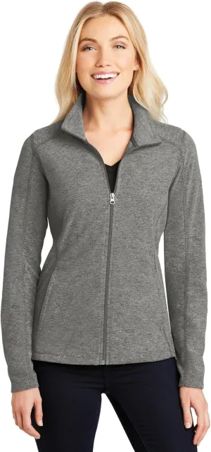 Port Authority Ladies Heather Microfleece Full-Zip Jacket