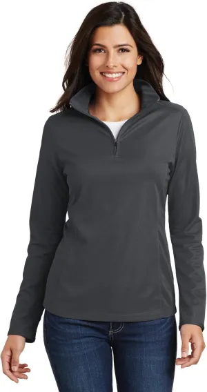 Port Authority Ladies Pinpoint Mesh 1/2-Zip