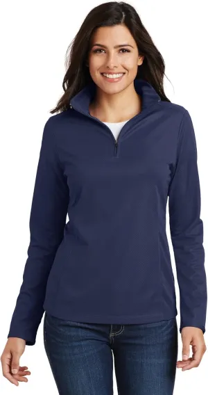 Port Authority Ladies Pinpoint Mesh 1/2-Zip