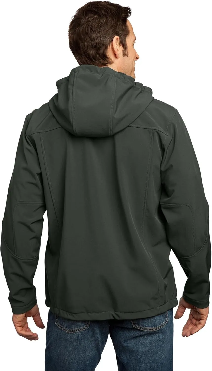 Port Authority Textured Hooded Soft Shell Jacket