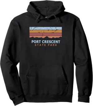 Port Crescent State Park Michigan Retro Cool Pullover Hoodie