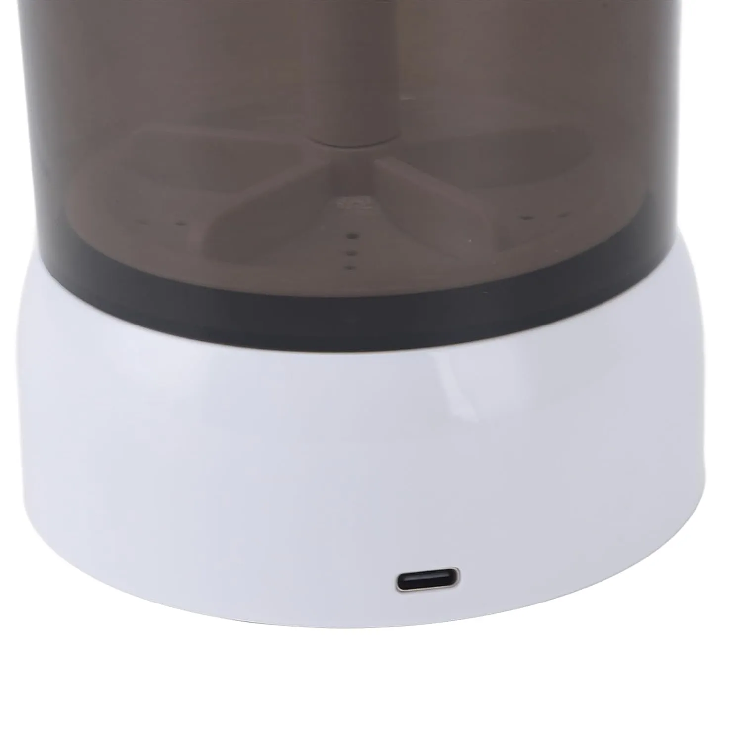 Portable Electric Makeup Brush Cleaner Machine, USB Powered Quick Dry Automatic Cosmetic Supplies Cleaner, Visible Process for All Size Makeup Brushes (Khaki)