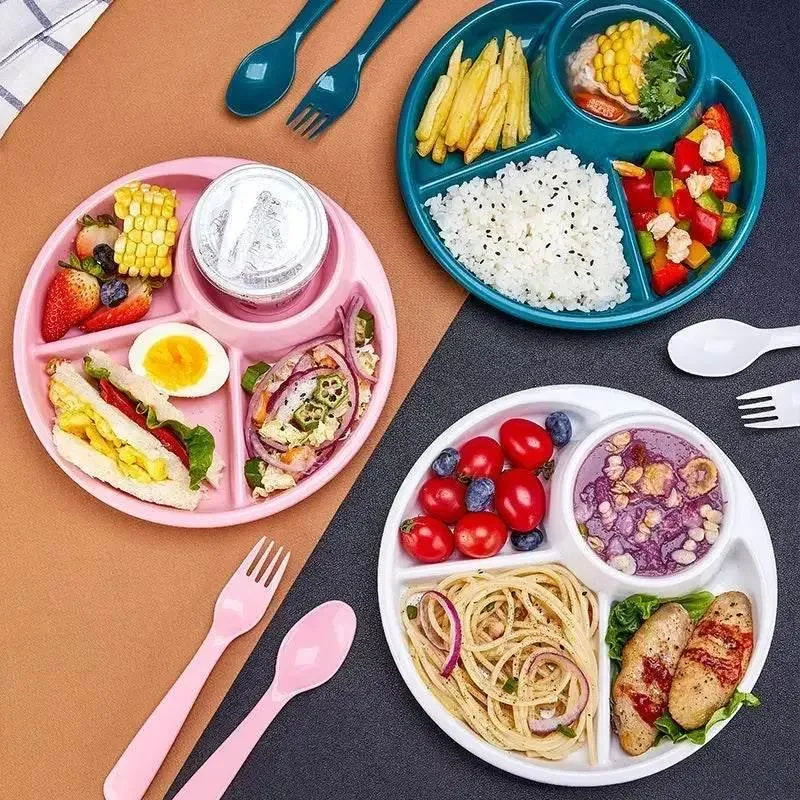 Portion Control Divided Meal Planner Plate - Healthy Eating Guide