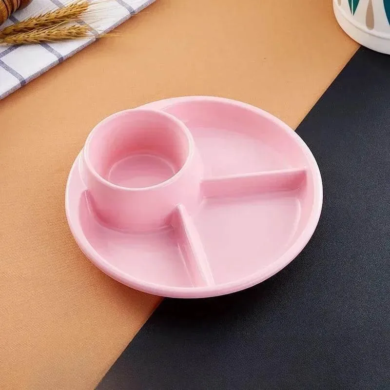 Portion Control Divided Meal Planner Plate - Healthy Eating Guide