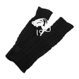 Powered Heated Socks Black Leg Warmers for Cold Weather Women's Electric Socks Winter Leg Warmers Thermal