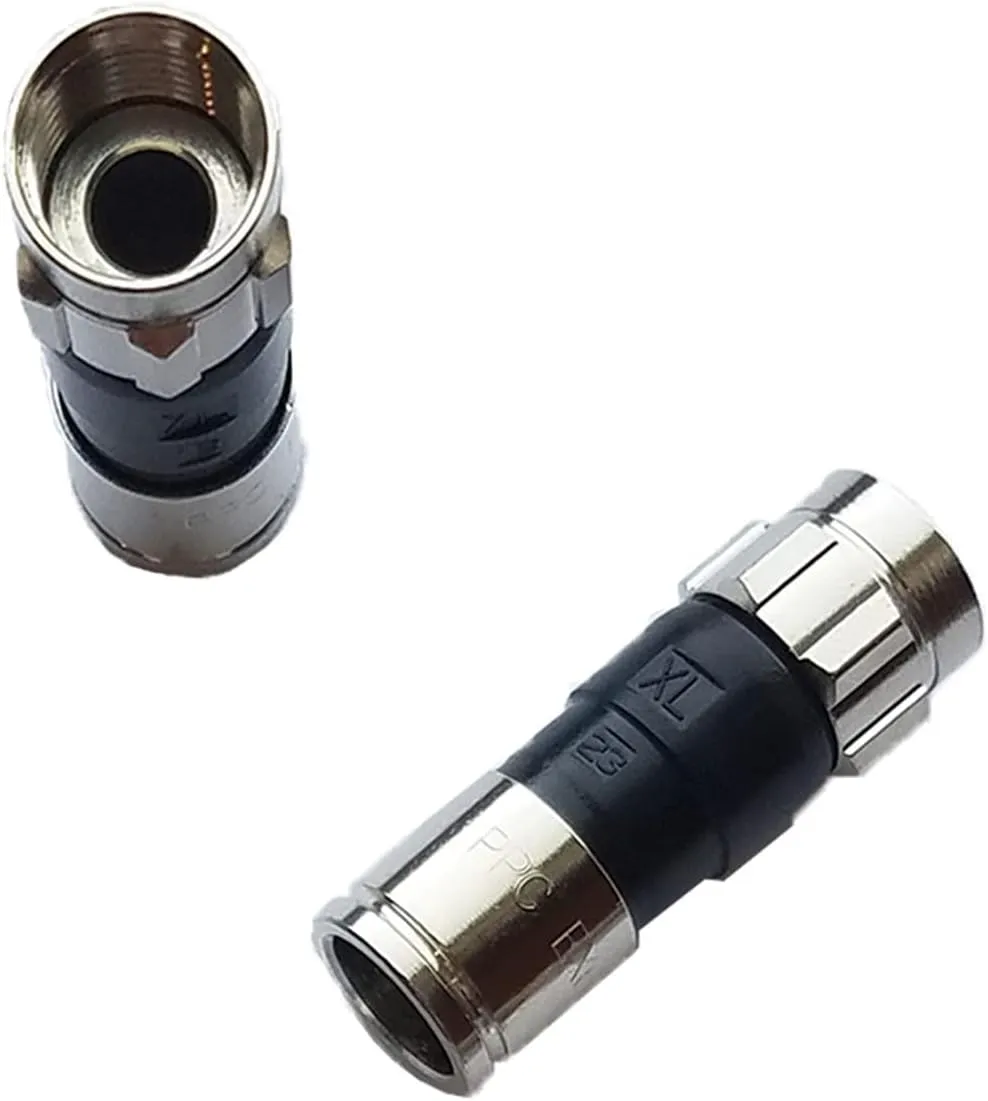 PPC Belden EX6PLUS RG-6 Snap & Seal Outdoor Compression Connector, Comcast, DTV & Dish Approved, 100 Piece