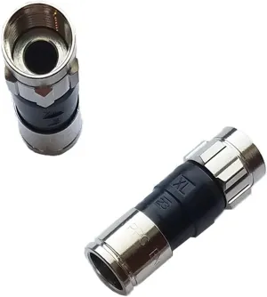 PPC Belden EX6PLUS RG-6 Snap & Seal Outdoor Compression Connector, Comcast, DTV & Dish Approved, 100 Piece