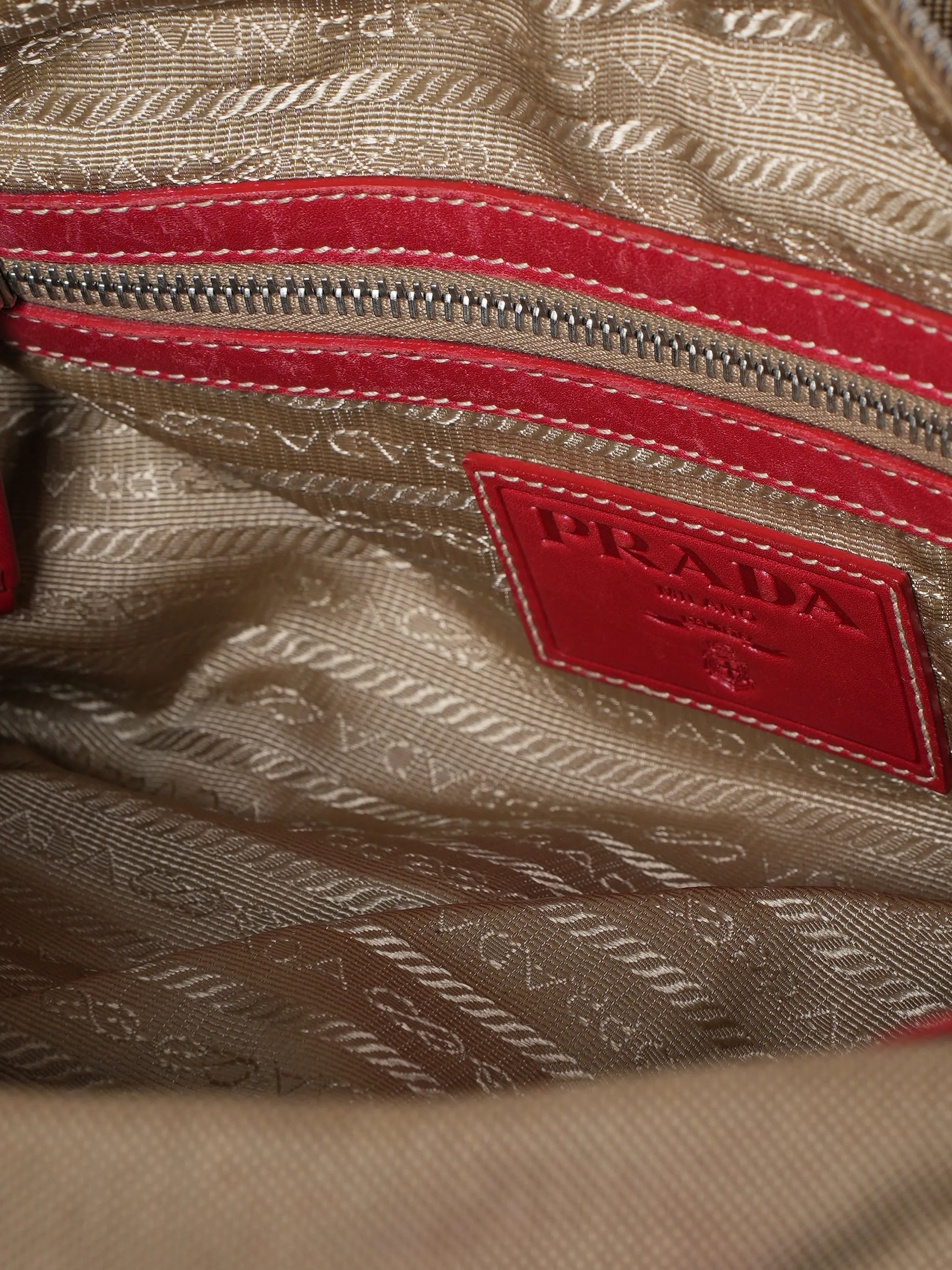 Prada Vintage Logo Bauletto Bag