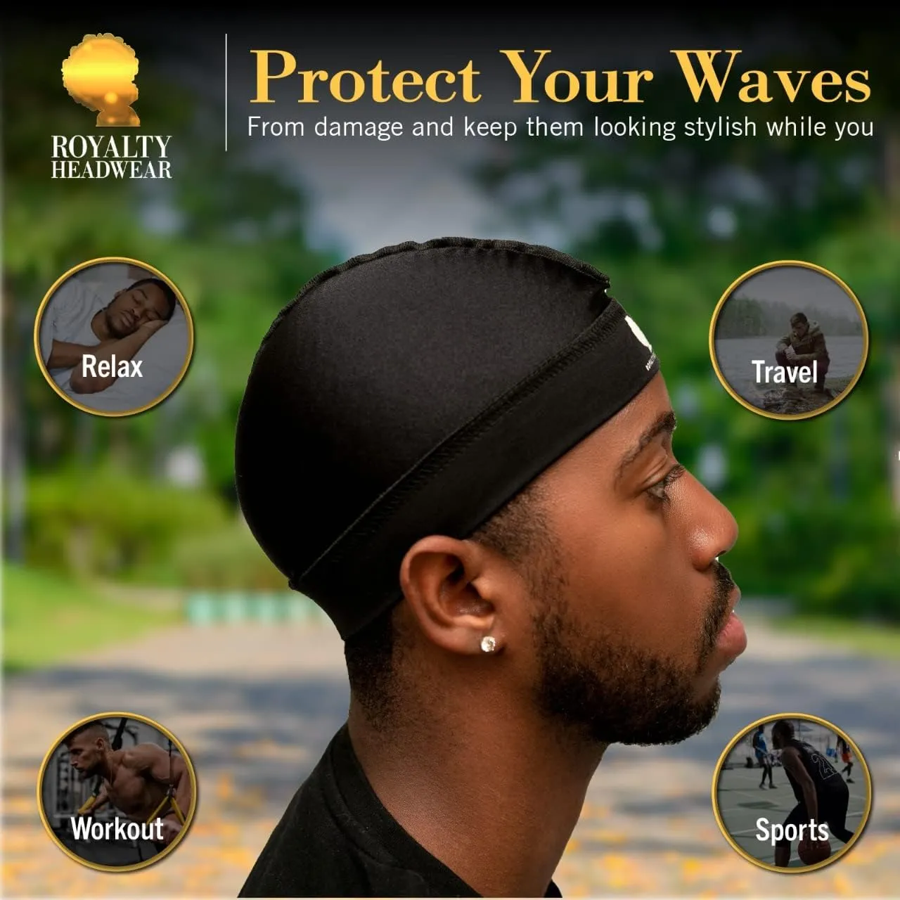 Premium Wave Cap, The Best Wave Cap for for 360, 540, and 720 Waves.