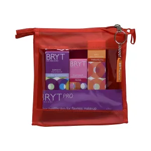 Pro Kit | For Flawless Makeup Application & Base. Clean, Nourish, Protect and Prime Skin for a Professional Finish | Choose Your Bag Color (Red)