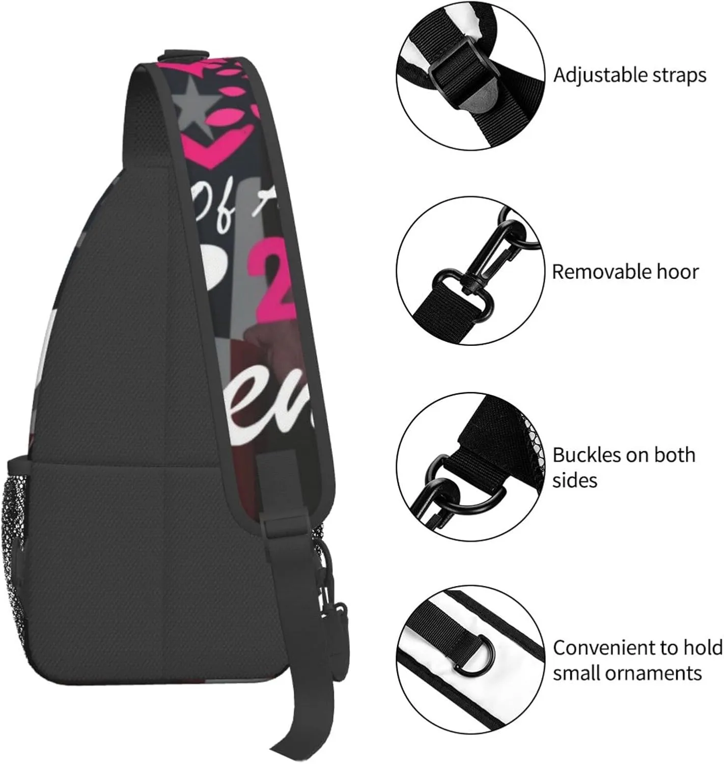 Proud Mom Of A 2025 Senior Class Of 2025 Graduation Crossbody Backpack Dachshunds Dog Chest Bag Lightweight One Strap Backpack Multipurpose Travel Hiking For Men Women