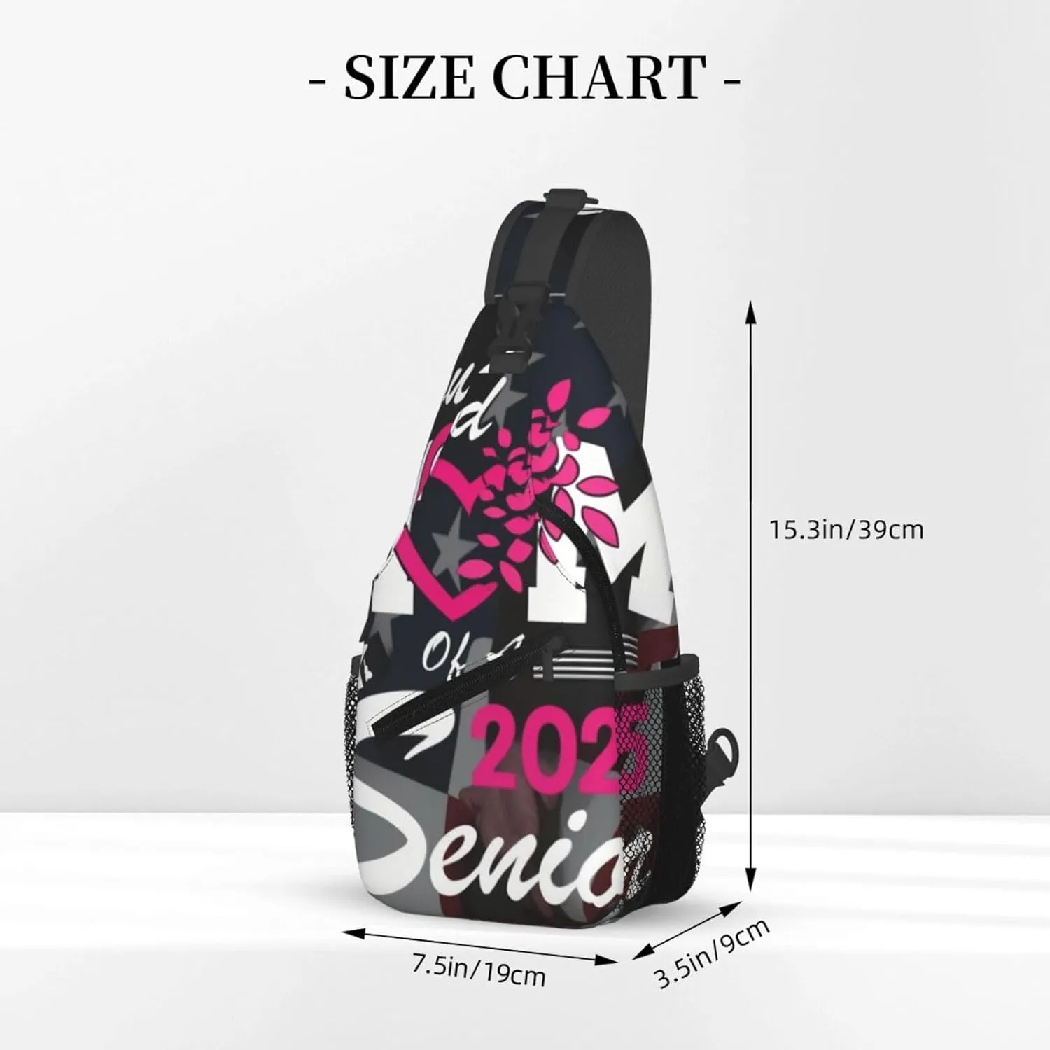 Proud Mom Of A 2025 Senior Class Of 2025 Graduation Crossbody Backpack Dachshunds Dog Chest Bag Lightweight One Strap Backpack Multipurpose Travel Hiking For Men Women