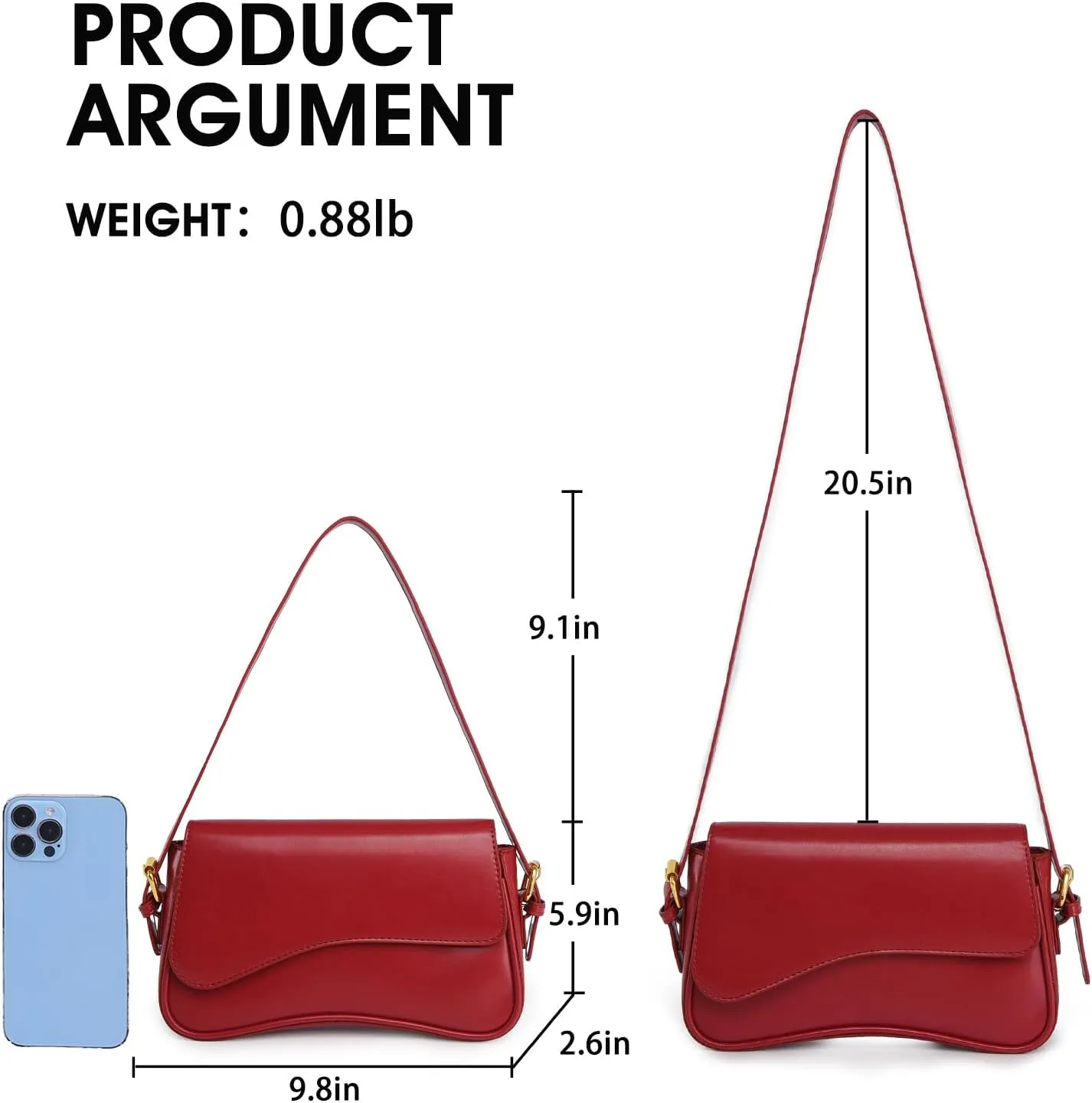 PU Leather Tote Bag for Women with 2 Removable Straps and Zipper Closure