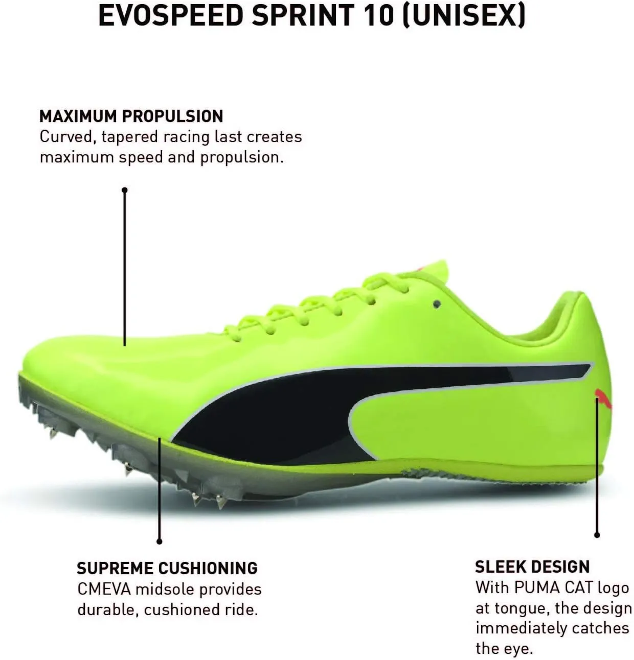 PUMA Unisex Adults’ womens Evospeed Sprint 10 (Unisex)