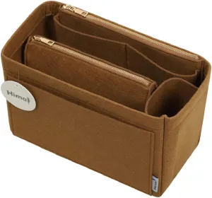 Purse Organizer Insert, Handbag Organizer, Bag in Bag Organizer, Perfect for Speedy Neverfull and More, 5 Sizes (Medium, Lighting Coffee)