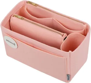 Purse Organizer Insert, Handbag Organizer, Bag in Bag Organizer, Perfect for Speedy Neverfull and More, 5 Sizes (Slender Medium, Brush Pink)
