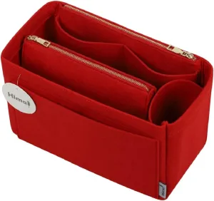Purse Organizer Insert, Handbag Organizer, Bag in Bag Organizer, Perfect for Speedy Neverfull and More, 5 Sizes (Slender Medium, Red)