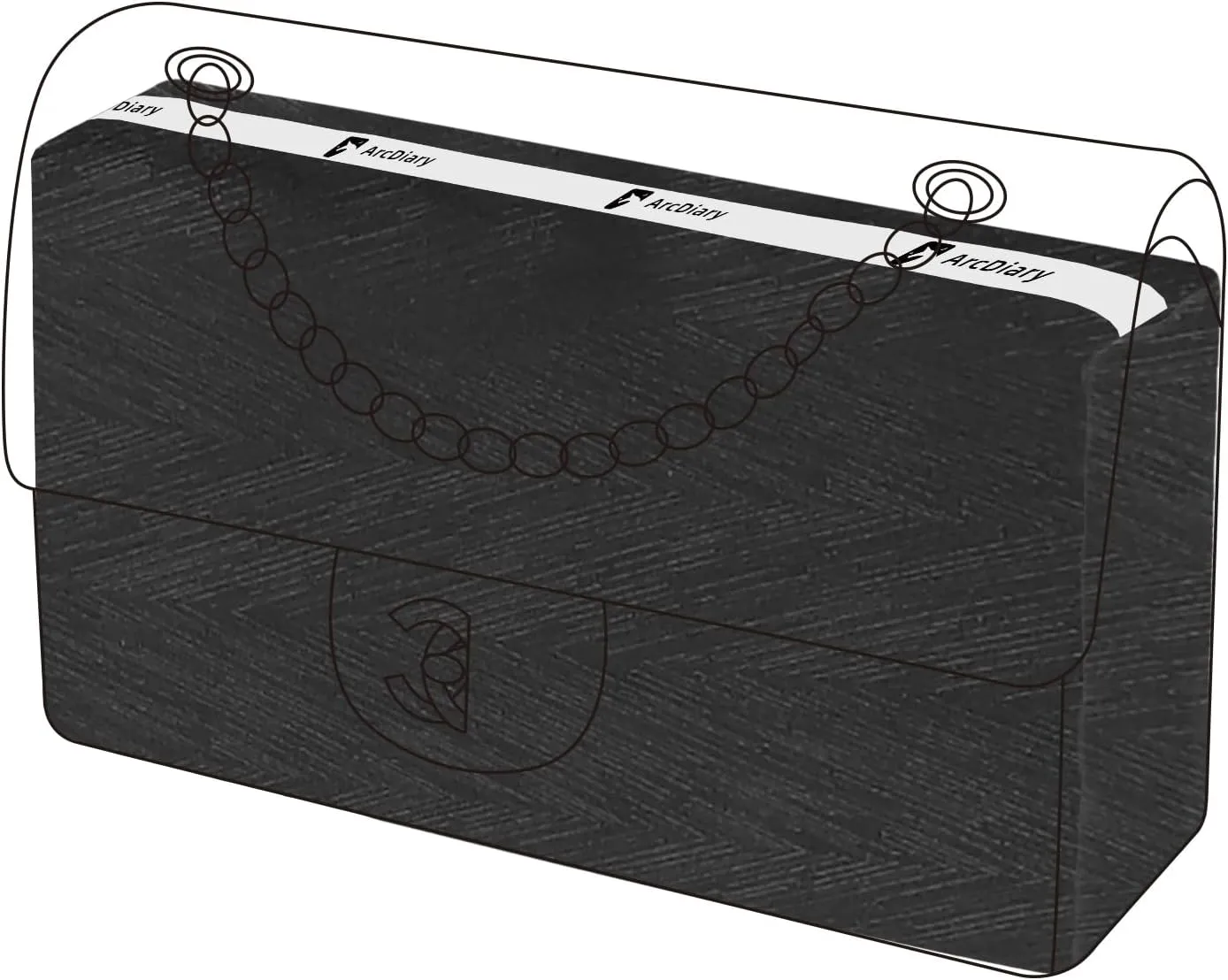Purse Pillow Insert for Chanel Classic Flap Bags, Memory Foam Bag Pillow, Luxury Handbag Tote Shaper, Keep Bag in Shape (Mini 20,Black)