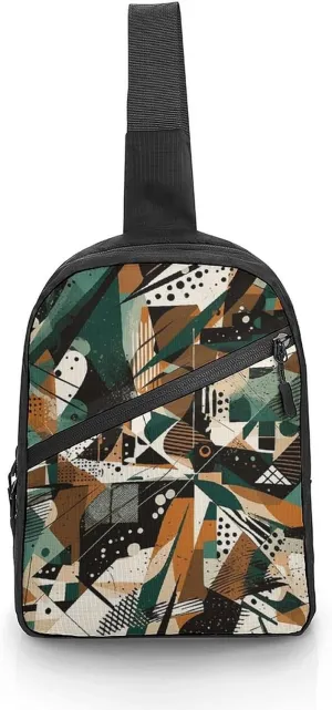 Puzzles of Different Shapes Cross Chest Bag Crossbody Backpack for Women Men Sling Bag Travel Hiking Daypack