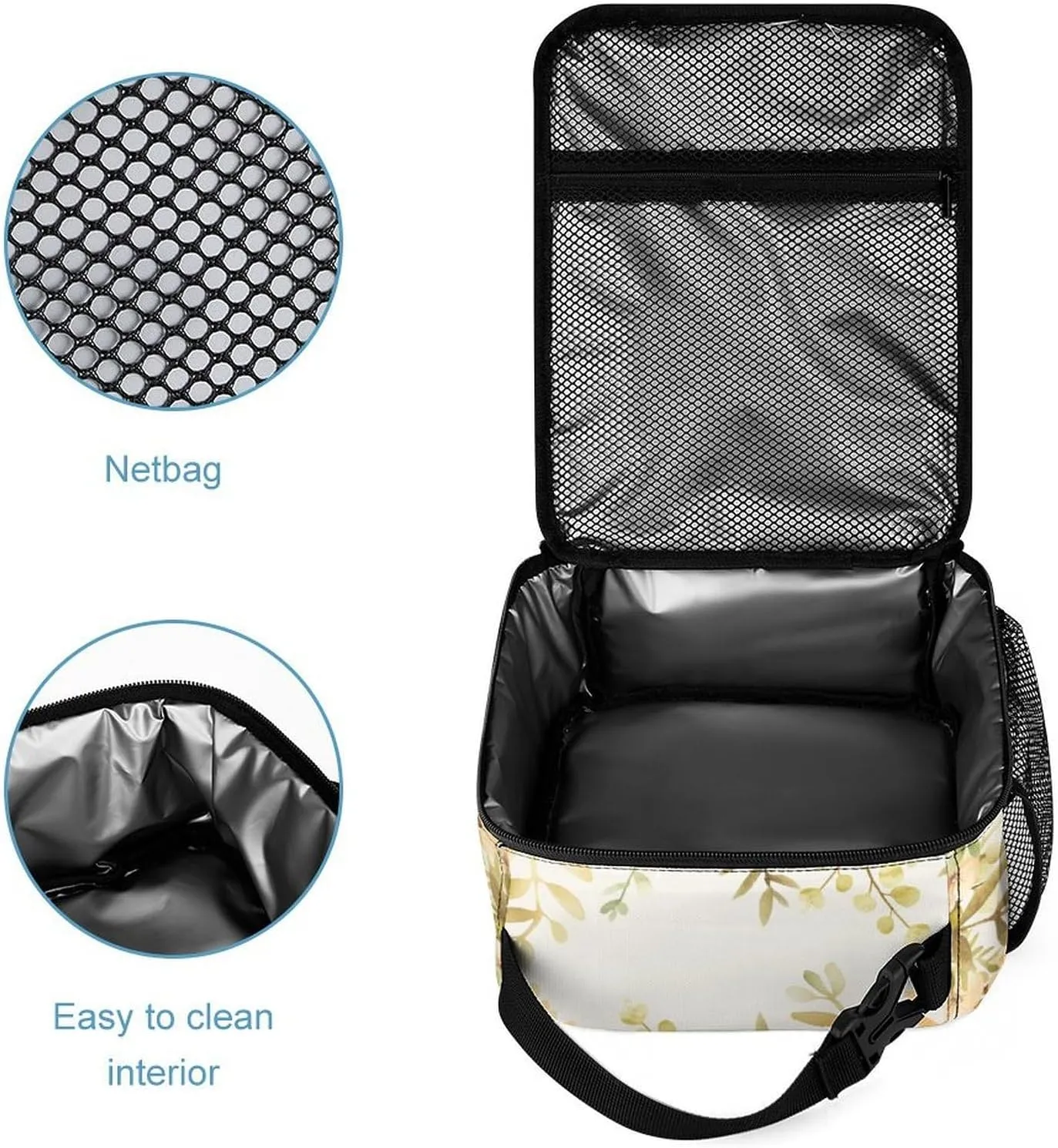 Raccoon Backpack with Lunch Box & Pencil Case, 16 Inch Cute Raccoons Themed Bookbag, Adjustable Lightweight Large Capacity, Colorful Daily Casual Animal Backpacks Set with Lunch Bag