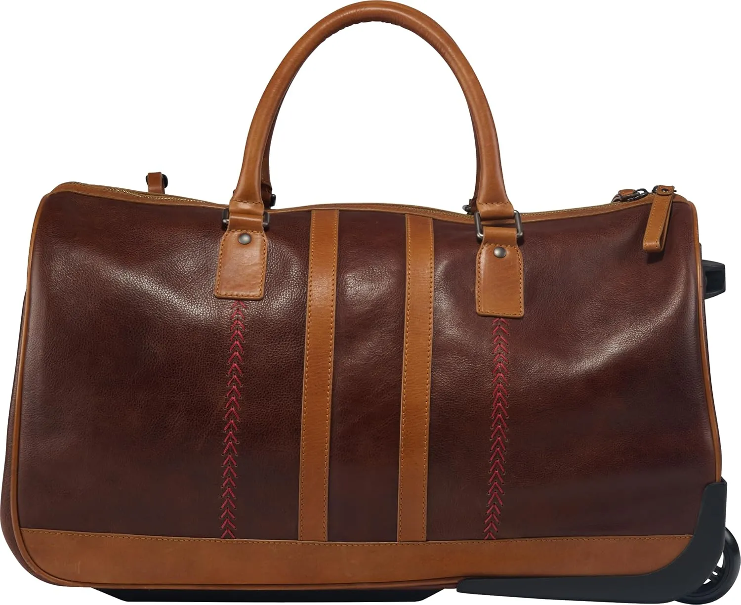 Rawlings | Wheeled Luggage Leather Travel Bag Collection | Carry-On Suitcase/Duffle Options |Telescoping Handle | Multiple Styles & Colors
