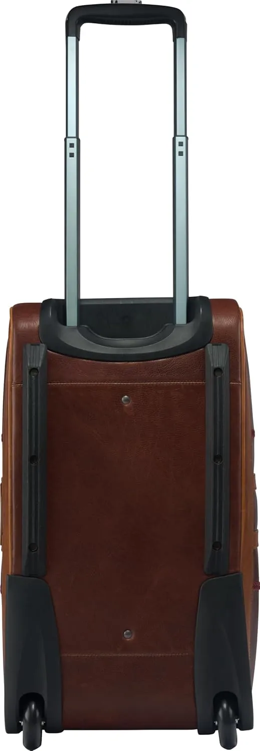 Rawlings | Wheeled Luggage Leather Travel Bag Collection | Carry-On Suitcase/Duffle Options |Telescoping Handle | Multiple Styles & Colors