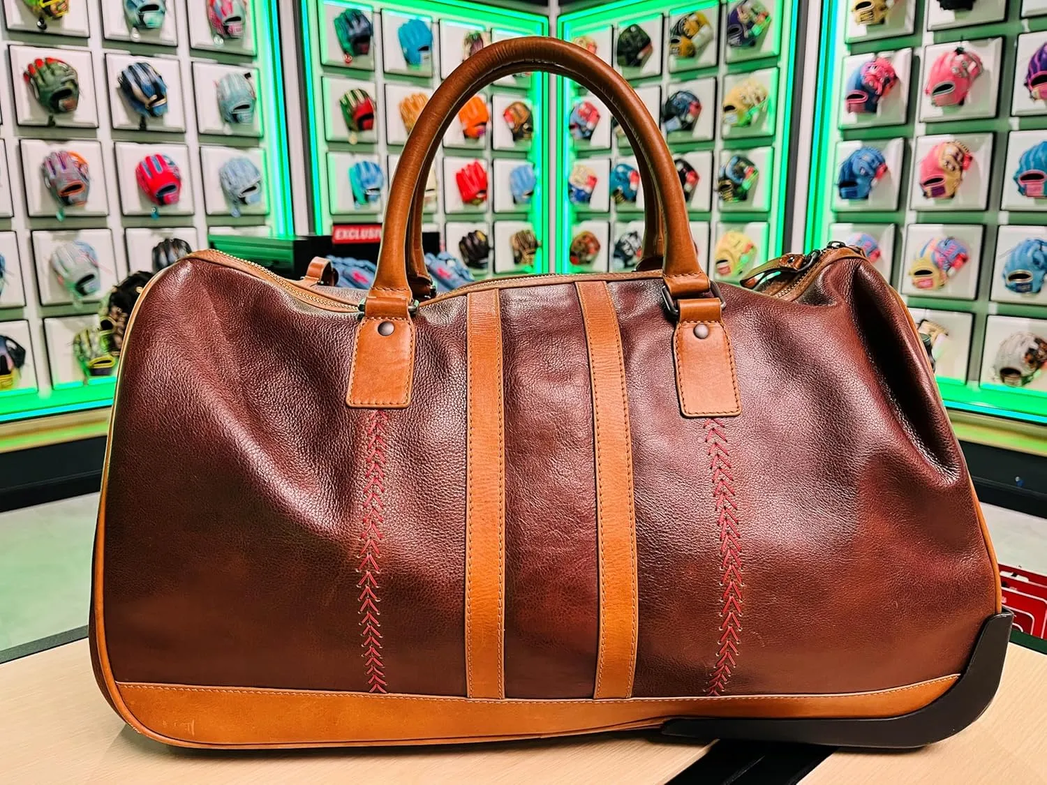 Rawlings | Wheeled Luggage Leather Travel Bag Collection | Carry-On Suitcase/Duffle Options |Telescoping Handle | Multiple Styles & Colors