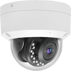 Real HD 4K 8MP PoE IP Vandal Dome PoE IP Camera Outdoor, 2.8mm Wide Angle 105° Fov, 98ft Night Vision, H.265, Compatible with Hik-Vision NVR, Blue Iris Through ONVlF Protocol