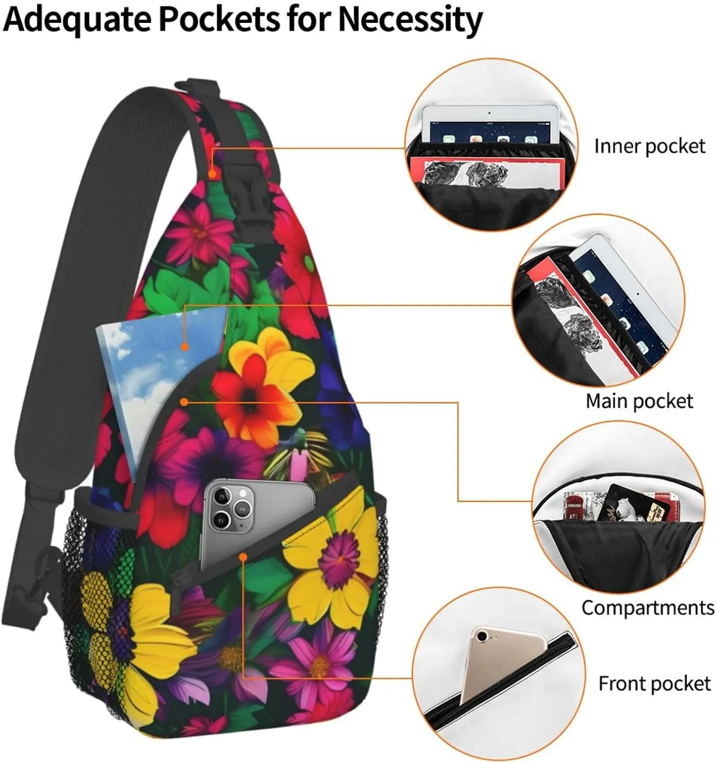 Red Wine Cellar Unisex Daypack Chest Pack â€“ Lightweight & Stylish Hiking Rucksack, Versatile Messenger Bag