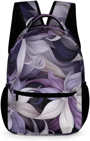 Redbud Purple Flower Plant Laptop Backpack Lightweight Computer Bag Travel Daypacks for Work Business