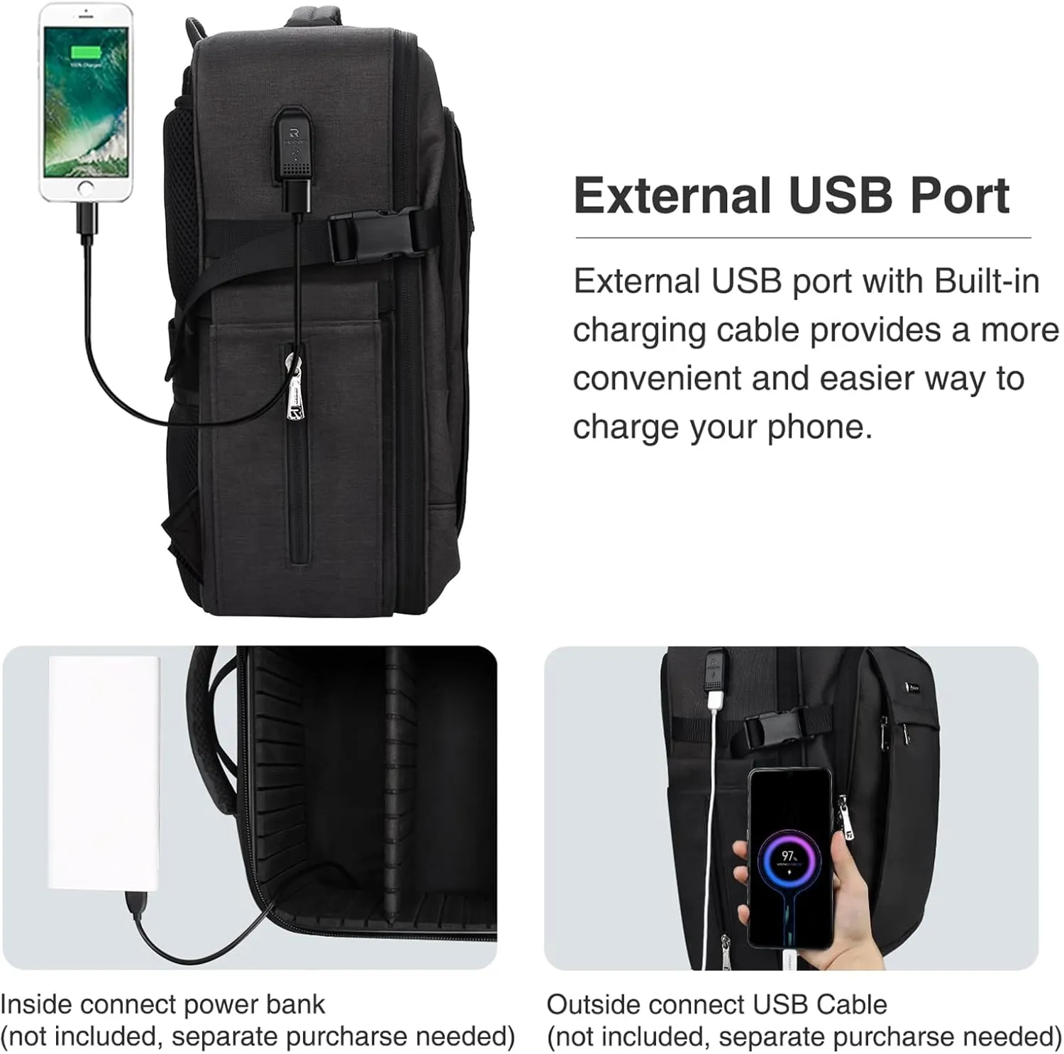 Relavel Makeup Backpack Large Makeup Case for Makeup Artist Cosmetic Storage Organizer for Women Waterproof Travel Bag Black