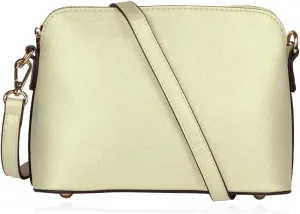 RIAH FASHION Vegan Leather Multi Crossbody Handbag - Convertible Purse Faux Saffiano Messenger Satchel Shoulder Bag