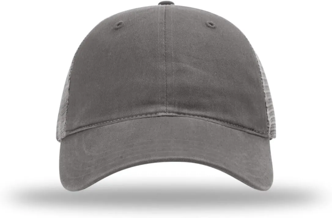 Richardson 111 Garment Washed Trucker Snapback Hat Bundle with THP Cap Catcher