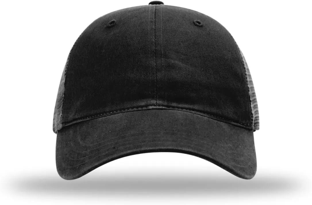 Richardson 111 Garment Washed Trucker Snapback Hat Bundle with THP Cap Catcher