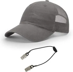 Richardson 111 Garment Washed Trucker Snapback Hat Bundle with THP Cap Catcher
