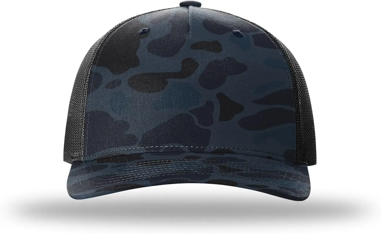 Richardson 112FP Five Panel Trucker Snapback Hat Bundle with Cap Catcher