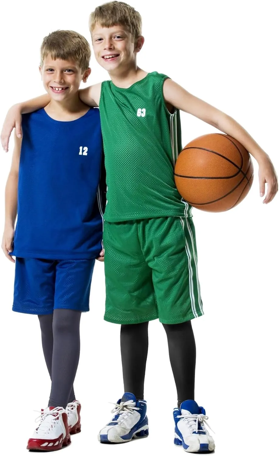 Roadbox 2 Pack Boys Compression Pants Base Layer Underwear Youth Quick Dry Spandex Tights Leggings for Running Football
