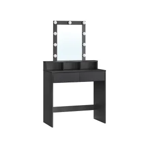 Rootz Vanity Makeup Table - Dressing Table - Cosmetic Organizer - LED Lighted Mirror - 120cm x 50cm x 75cm