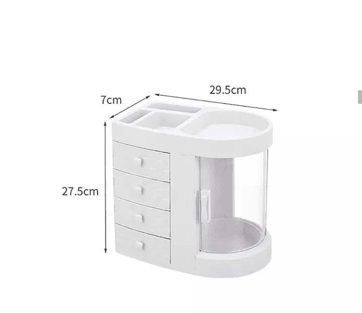 Rotating Transparent Dressing Table