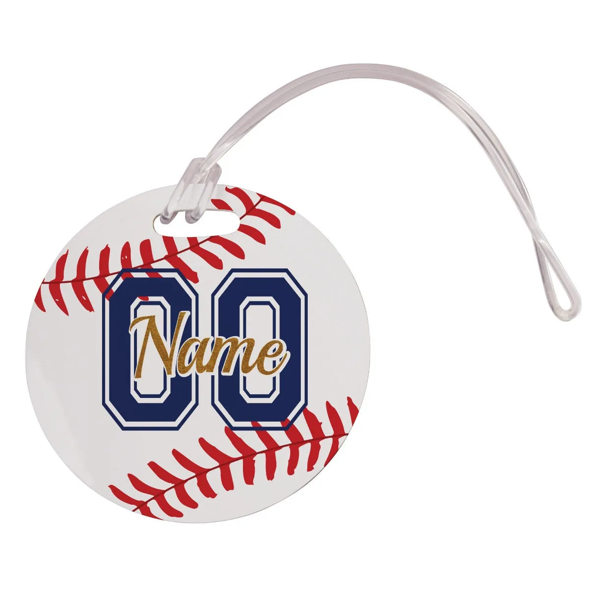 Round Sports Bag Tag For Him