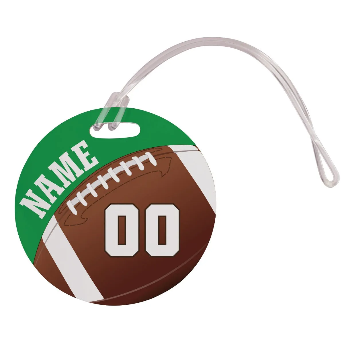 Round Sports Bag Tag For Him