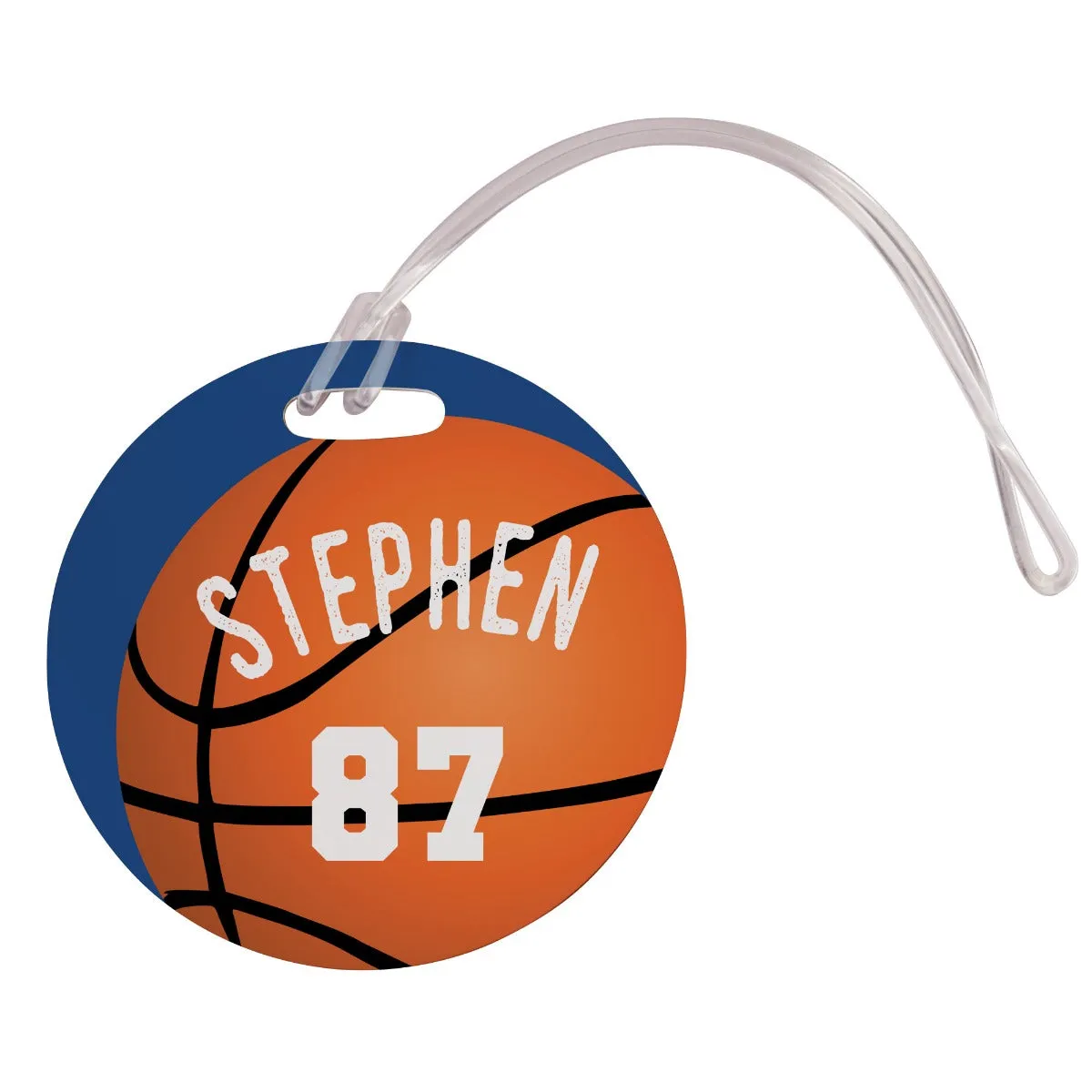 Round Sports Bag Tag For Him