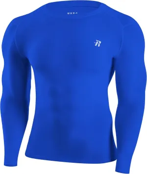 Runhit Long Sleeve Compression Shirts for Men, UPF 50  Men's Compression Shirts, Running Athletic Workout Base Layer