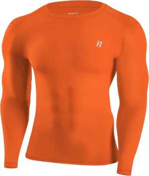 Runhit Long Sleeve Compression Shirts for Men, UPF 50  Men's Compression Shirts, Running Athletic Workout Base Layer