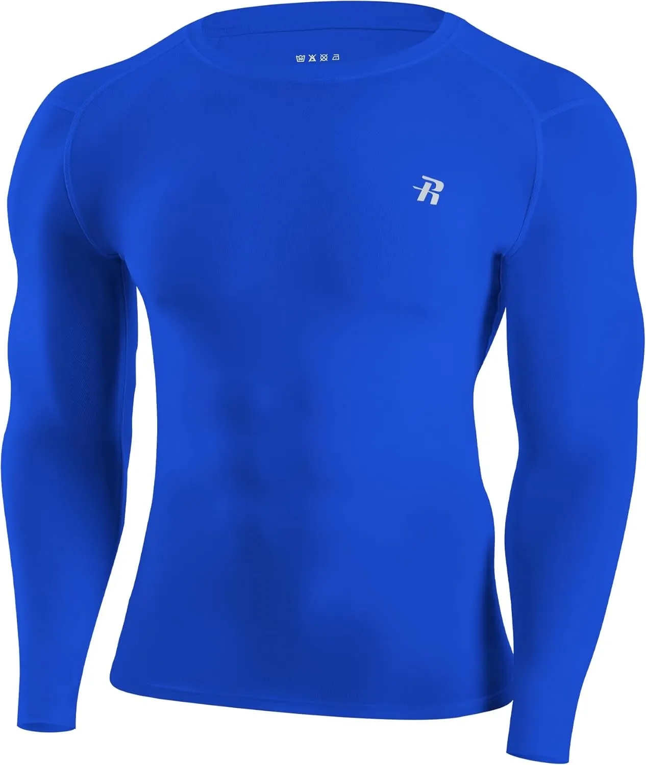 Runhit Long Sleeve Compression Shirts for Men, UPF 50  Men's Compression Shirts, Running Athletic Workout Base Layer