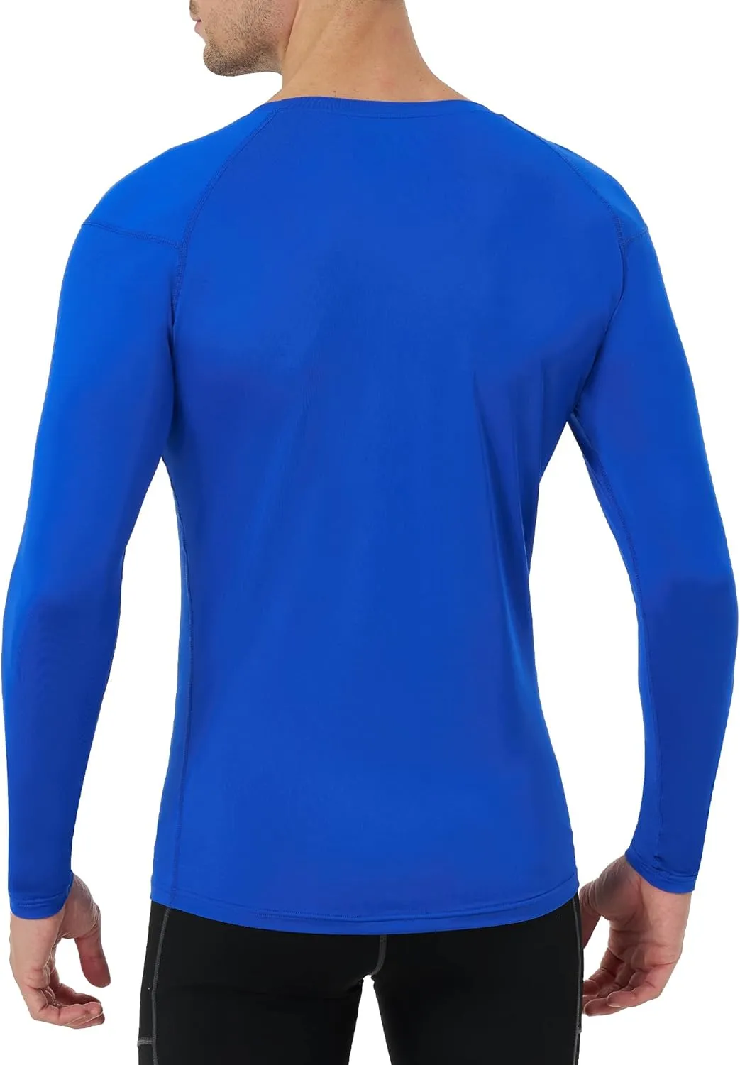 Runhit Long Sleeve Compression Shirts for Men, UPF 50  Men's Compression Shirts, Running Athletic Workout Base Layer
